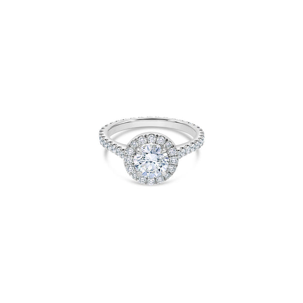 Elle Halo Engagement Ring (GIA Round 1.00ct)