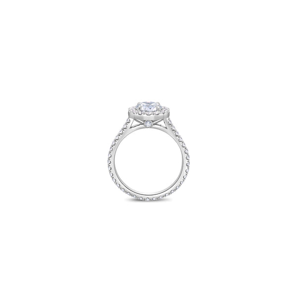 Elle Halo Engagement Ring (GIA Round 1.00ct)