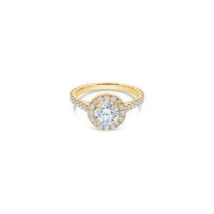 Elle Halo Engagement Ring (GIA Round 1.00ct)