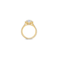 Elle Halo Engagement Ring (GIA Round 1.00ct)