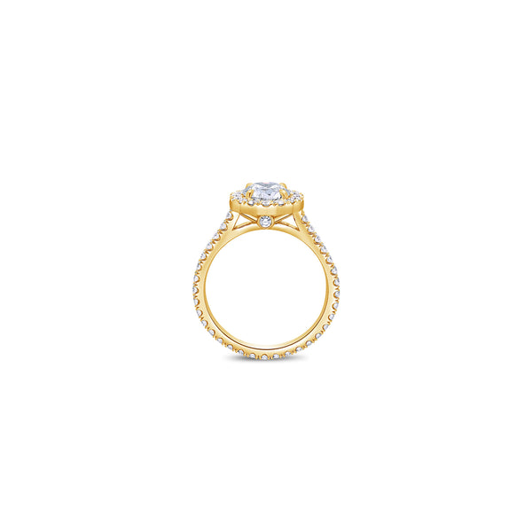 Elle Halo Engagement Ring (GIA Round 1.00ct)