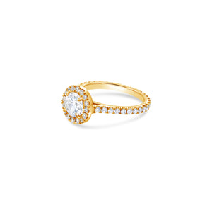 Elle Halo Engagement Ring (GIA Round 1.00ct)