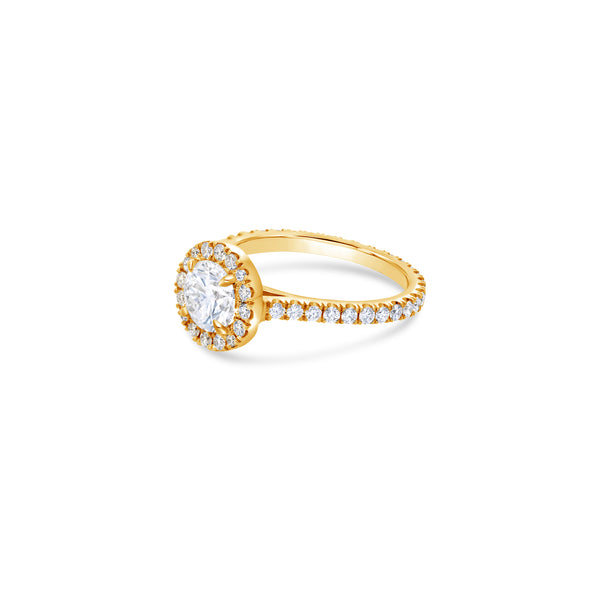 Elle Halo Engagement Ring (GIA Round 1.00ct)