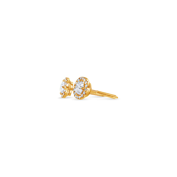 Elle Diamond Stud Earrings (0.70 Carat Total)