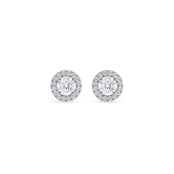 Elle Diamond Stud Earrings (GIA Round, 1.20 Carat Total)
