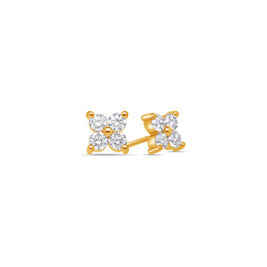 Baby Fortuna Diamond Cluster Earrings