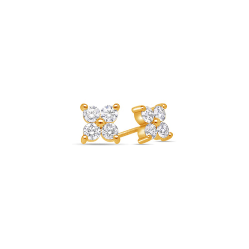 Baby Fortuna Diamond Cluster Earrings