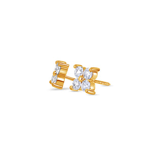 Baby Fortuna Diamond Cluster Earrings