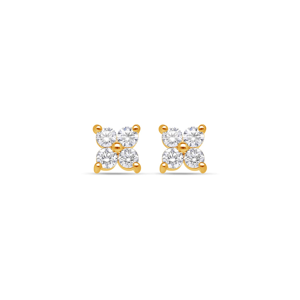 Baby Fortuna Diamond Cluster Earrings