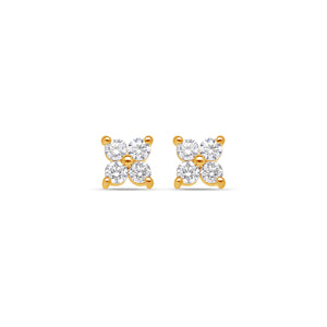 Baby Fortuna Diamond Cluster Earrings