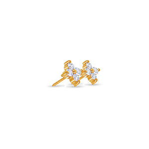 Baby Fortuna Diamond Cluster Earrings