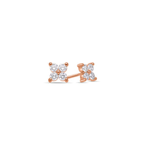 Micro Fortuna Diamond Cluster Earrings