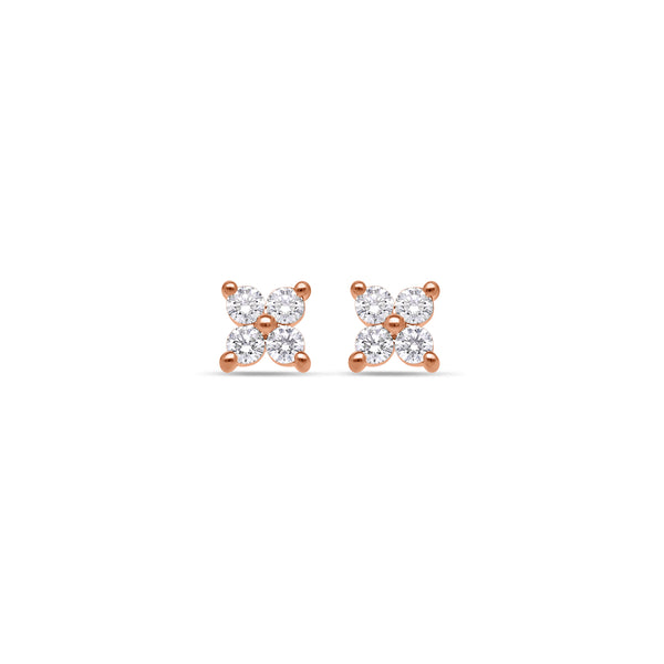 Micro Fortuna Diamond Cluster Earrings