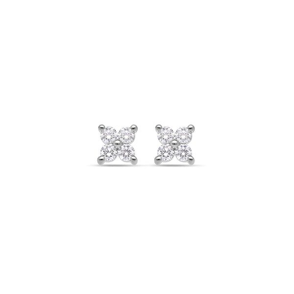 Micro Fortuna Diamond Cluster Earrings