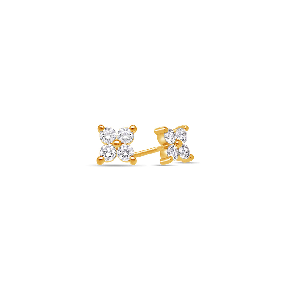 Micro Fortuna Diamond Cluster Earrings