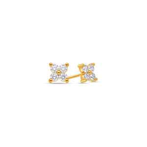 Micro Fortuna Diamond Cluster Earrings