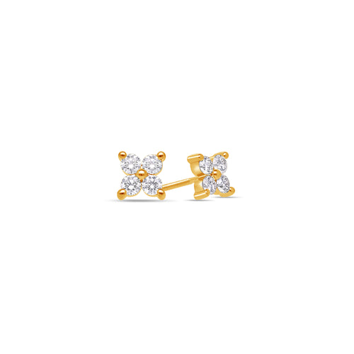 Micro Fortuna Diamond Cluster Earrings