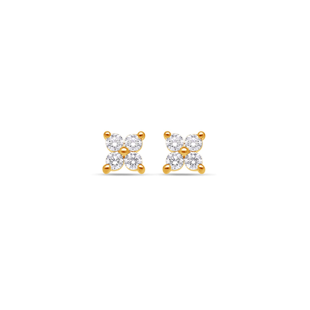 Micro Fortuna Diamond Cluster Earrings