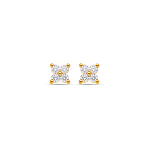 Micro Fortuna Diamond Cluster Earrings