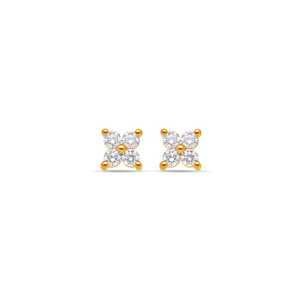 Micro Fortuna Diamond Cluster Earrings