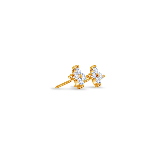 Micro Fortuna Diamond Cluster Earrings
