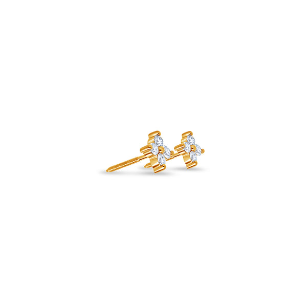 Nano Fortuna Diamond Cluster Earrings