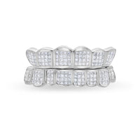 Fully Iced Princess Cut Diamond Grill (Invisible-Set)