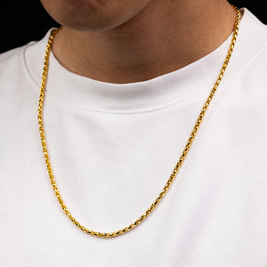 Gold Atlas Link Chain (3.0mm)