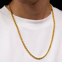 Gold Atlas Link Chain (4.0mm)