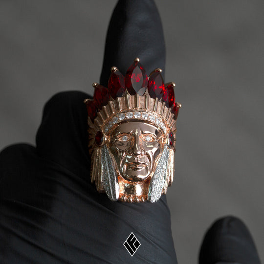 CUSTOM "INDIAN CHIEF" RING