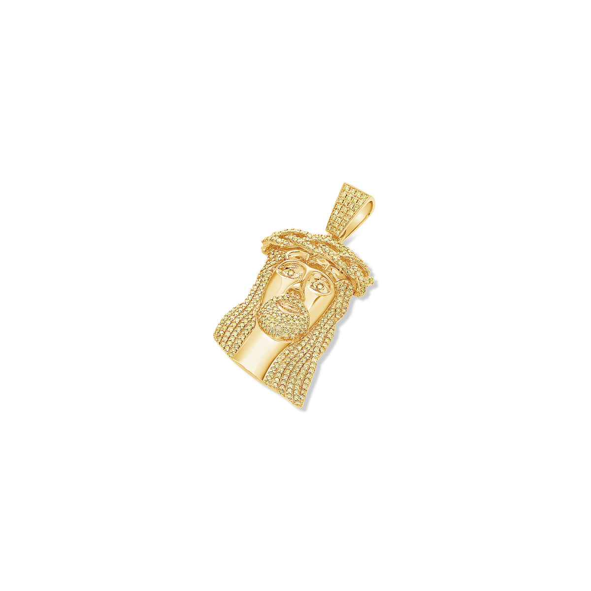 Yellow Diamond Micro Jesus Piece IF