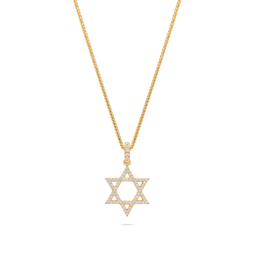 Micro Star of David Piece (Fully Iced)