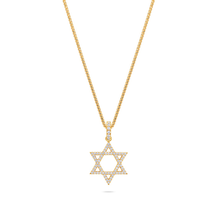 Micro Star of David Piece (Fully Iced)