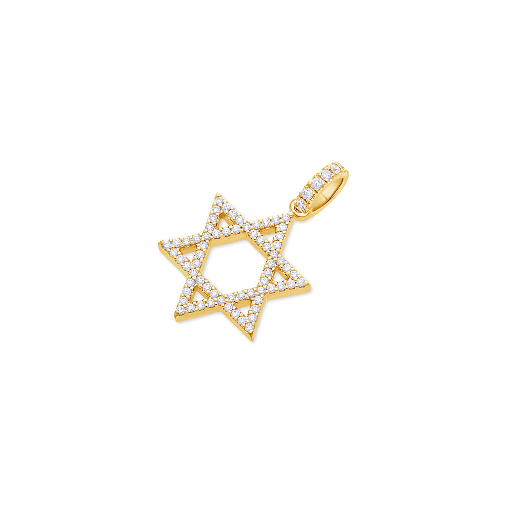 Micro Star of David Piece (Fully Iced)