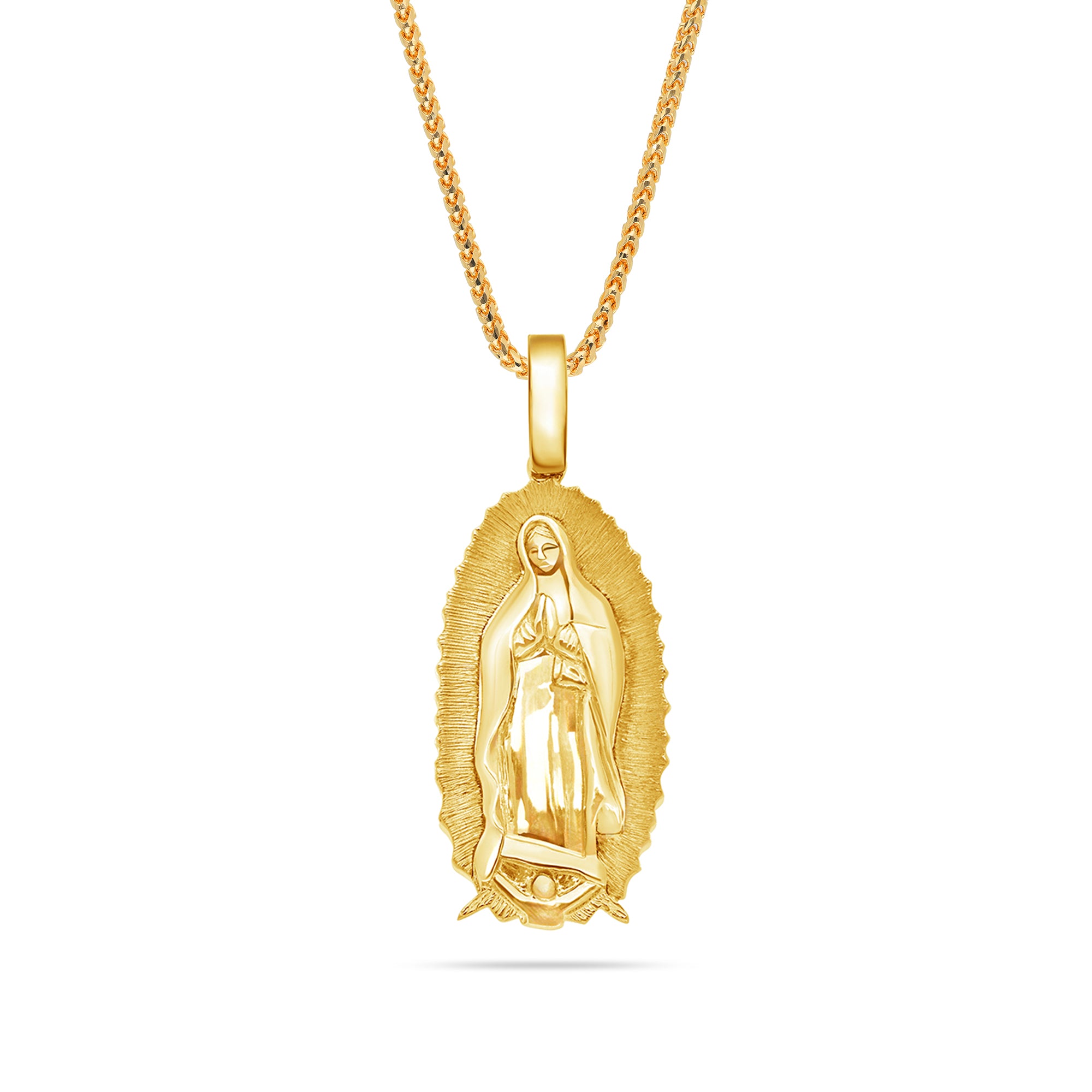Gold Baby Lady of Guadalupe Necklace - IF & Co.
