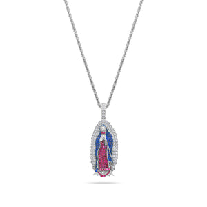 Micro Lady of Guadalupe Piece (Fully Iced, Mosaic)