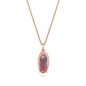 Micro Lady of Guadalupe Piece (Partially Iced, Mosaic)