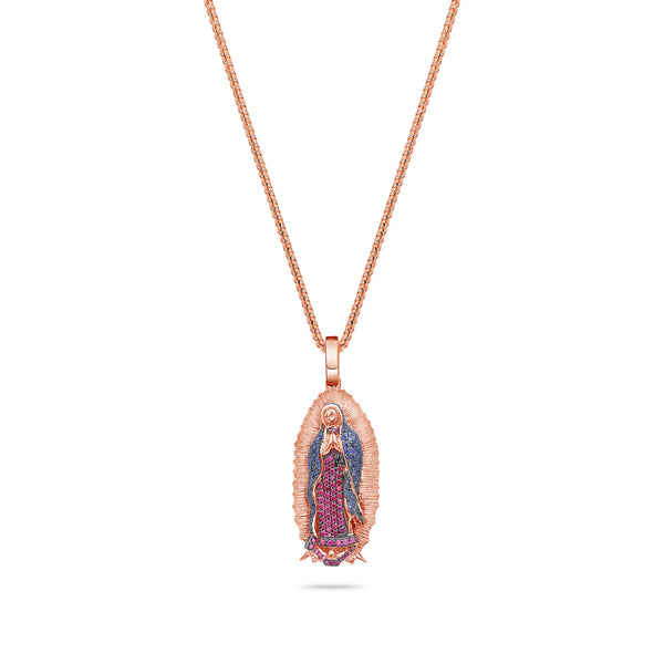 Micro Lady of Guadalupe Piece (Partially Iced, Mosaic)