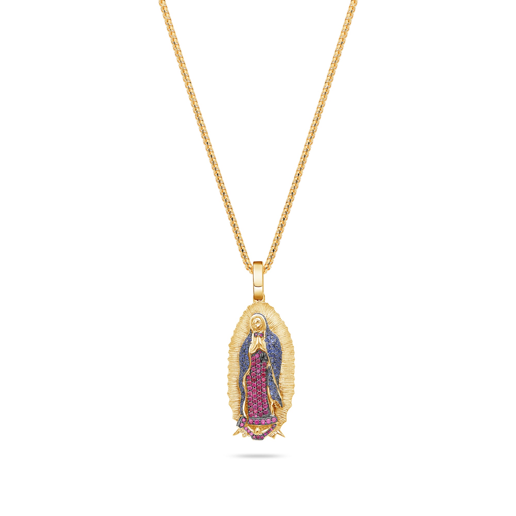 Micro Lady of Guadalupe Piece (Partially Iced, Mosaic)