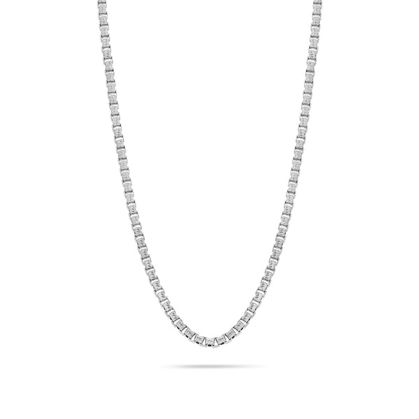 Gold Box Link Chain (3mm, Brush-finished)
