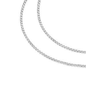 Gold Box Link Chain (3mm, Brush-finished)