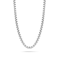 Gold Box Link Chain (4mm, Brush-finished)