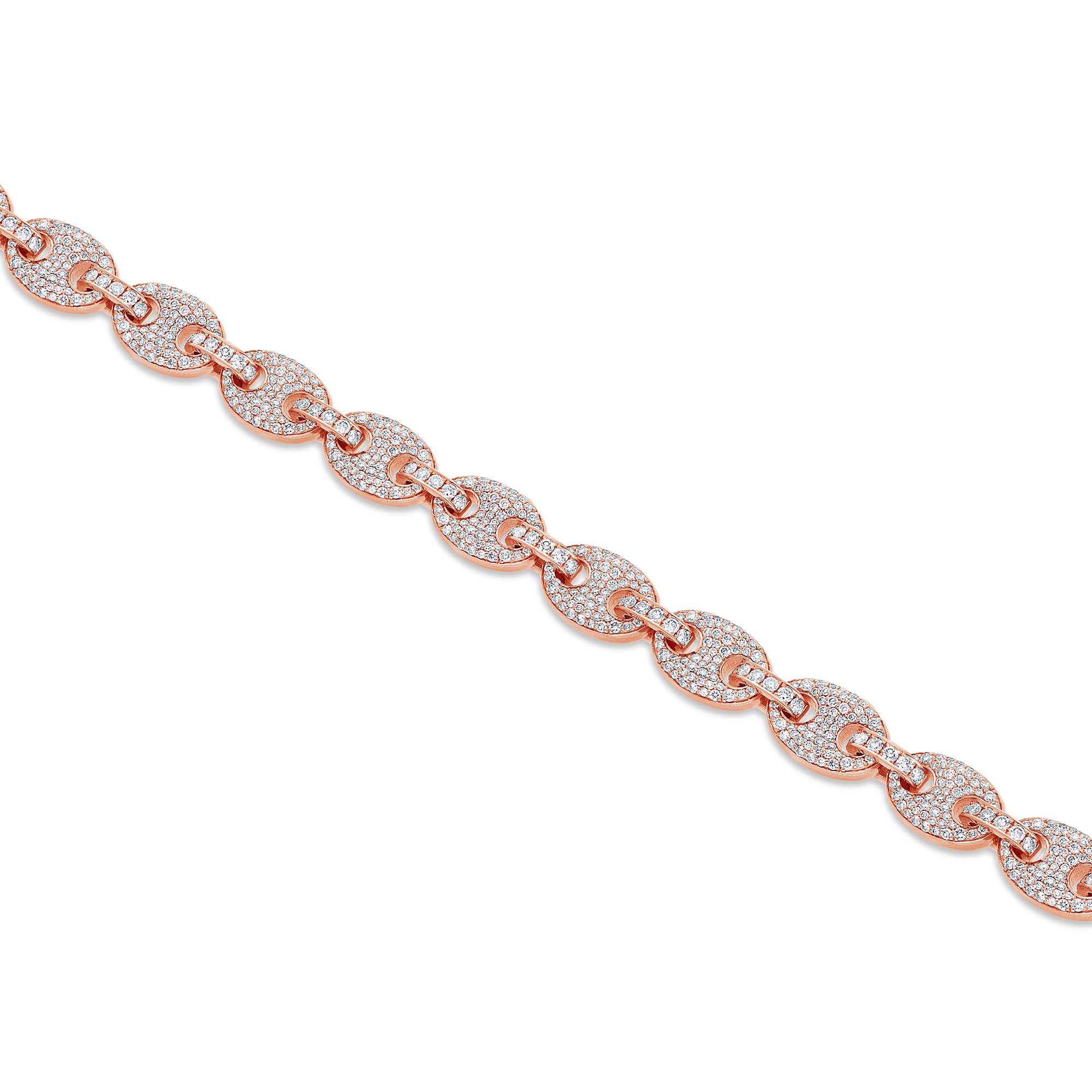 Diamond Ocean Link Bracelet (9mm)