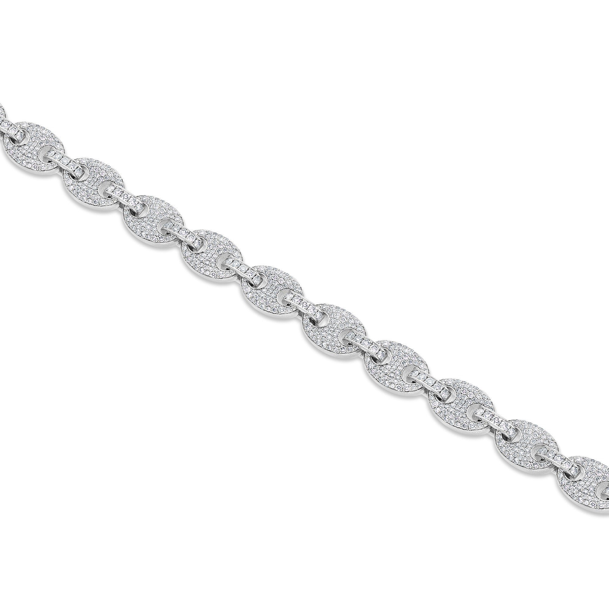 Diamond Ocean Link Bracelet (9mm)