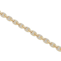 Diamond Ocean Link Bracelet (9mm)