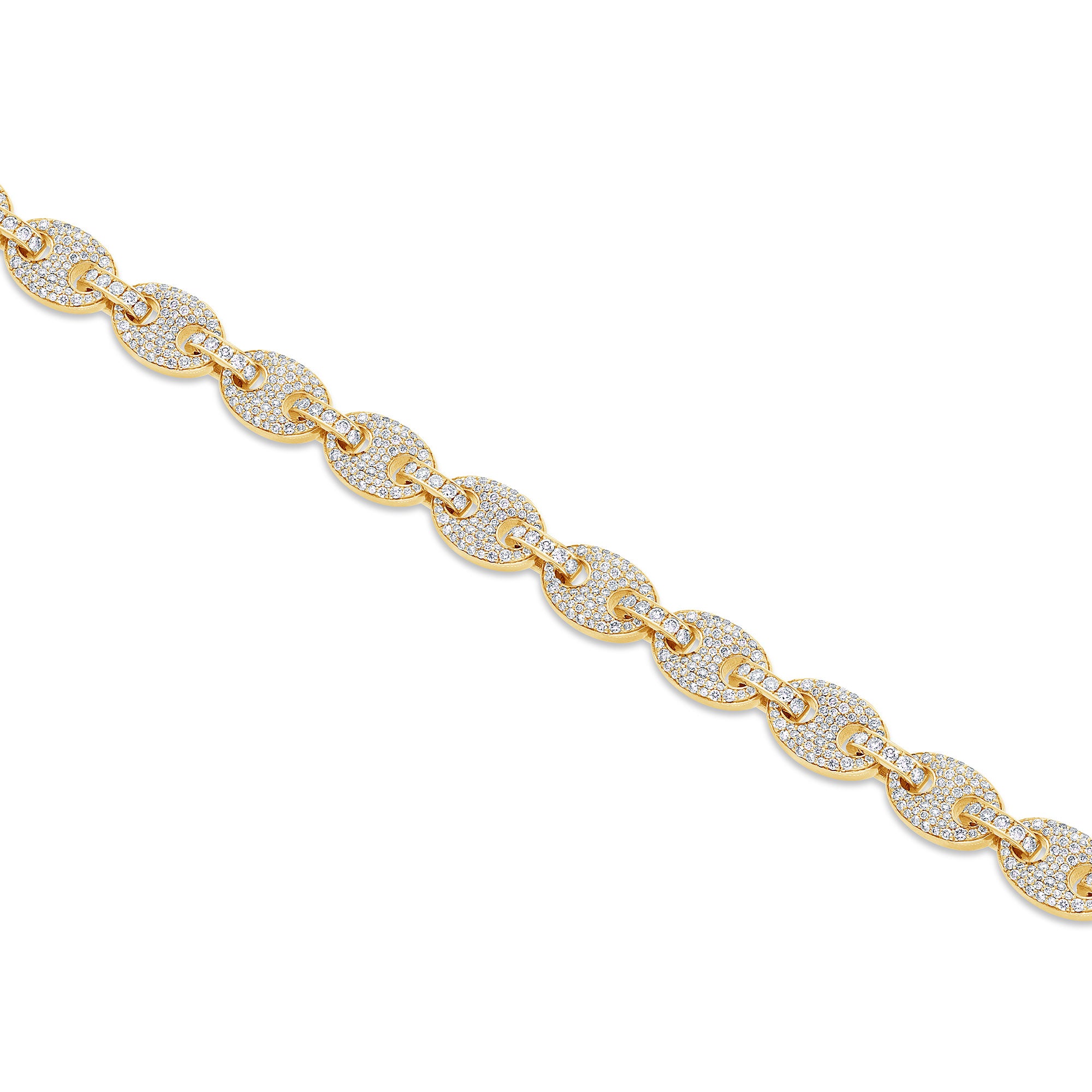 Diamond Ocean Link Bracelet (9mm)