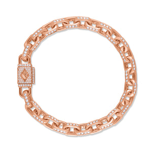 Diamond Odin Link Bracelet (8mm)