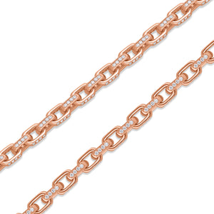 Diamond Odin Link Bracelet (8mm)