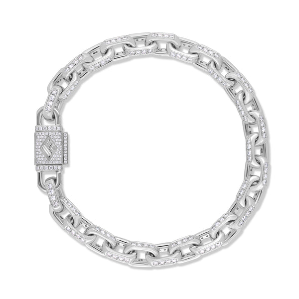 Diamond Odin Link Bracelet (8mm)