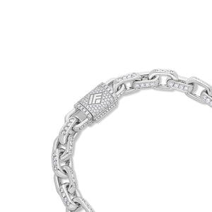 Diamond Odin Link Bracelet (8mm)